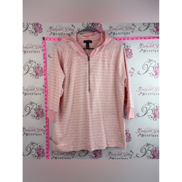 Lauren Ralph Lauren Tops - Lauren Ralph Lauren sweater hoodie Light Pink Half-Zip Hooded Pullover